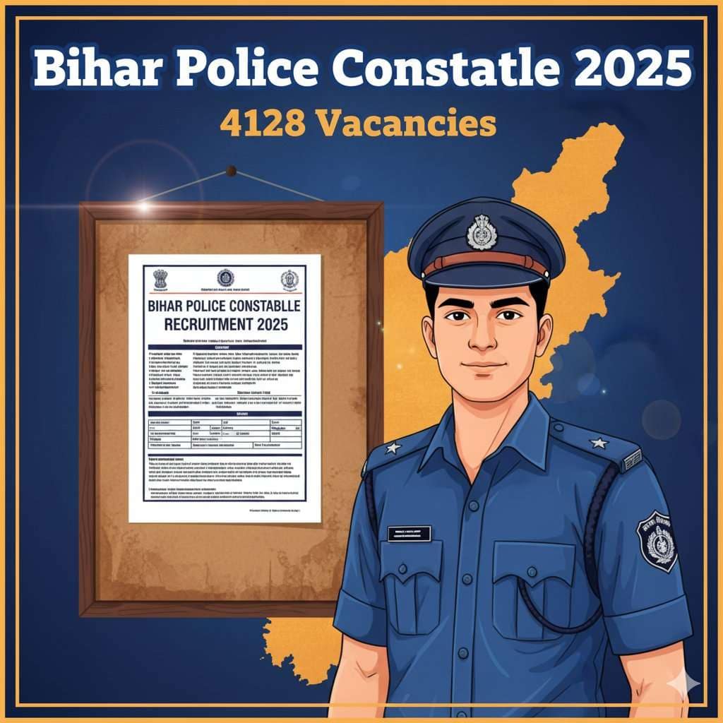 BIHAR POLICE NEW VACANCY 2025 TOTAL 4128 POST .