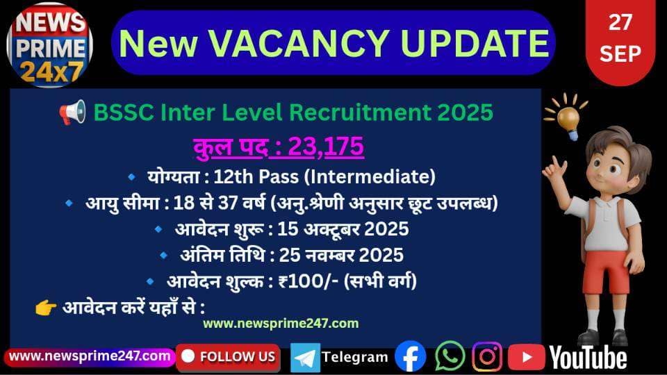 Bihar SSC 23175 Vacancy 2025 Apply Online